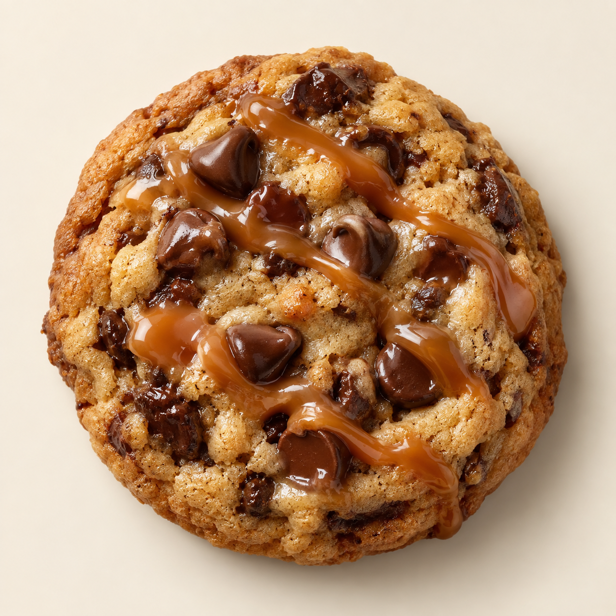 Cow Girl cookie with caramel and chocolate chips